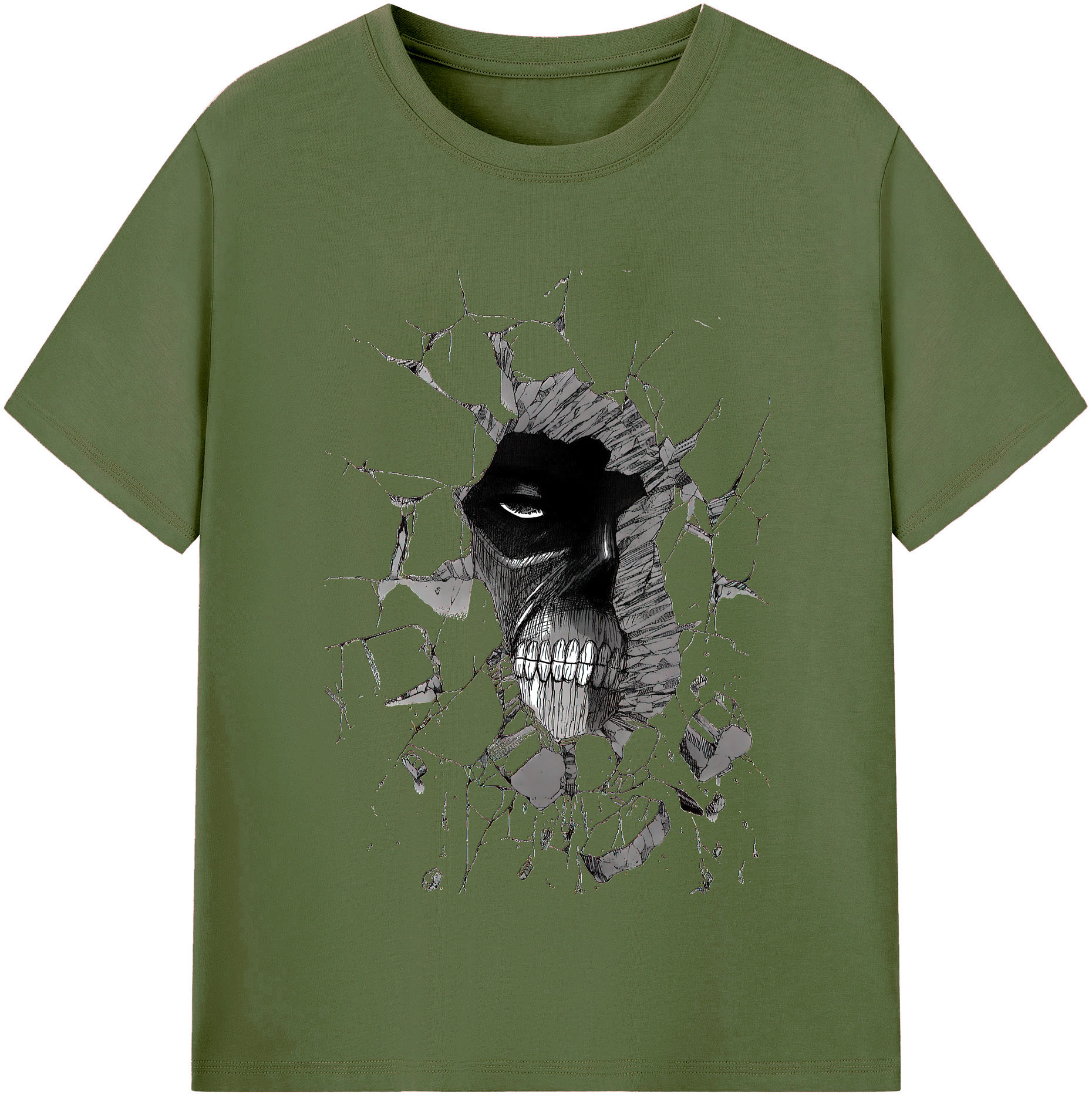 （画像用） 進撃の巨人 Attack on Titan 綿100％半袖Tシャツ（フロントプリント）